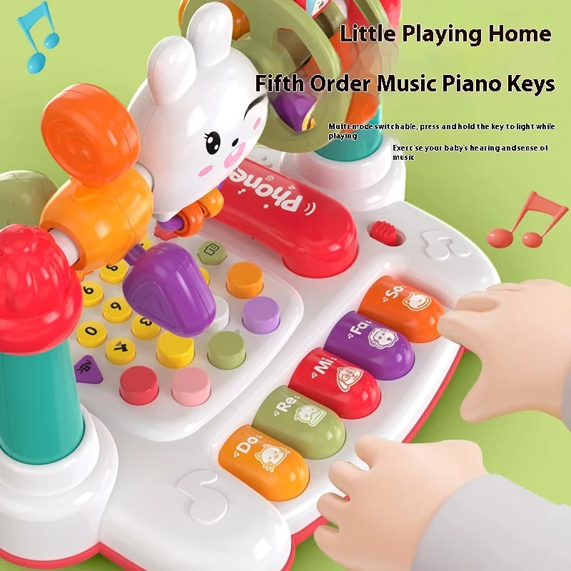 Toys baby phones children's early education intelligence multi-functional phones toys music mother and baby ringing bells  floor