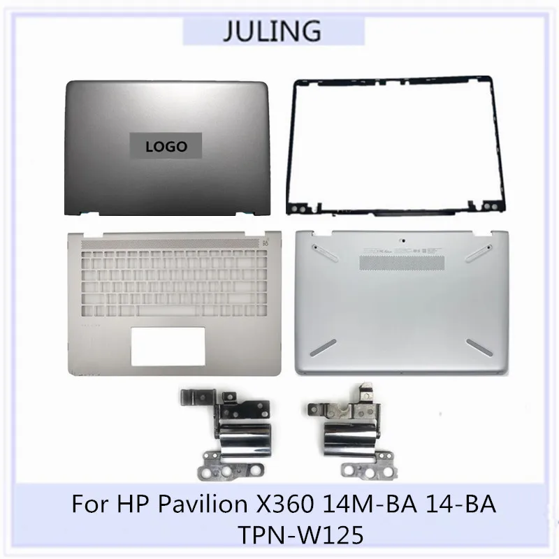 For HP Pavilion X360 14M-BA 14-BA TPN-W125 Laptop Top Case LCD Back Cover/Front Bezel/Palmrest/Bottom Case/Hinges