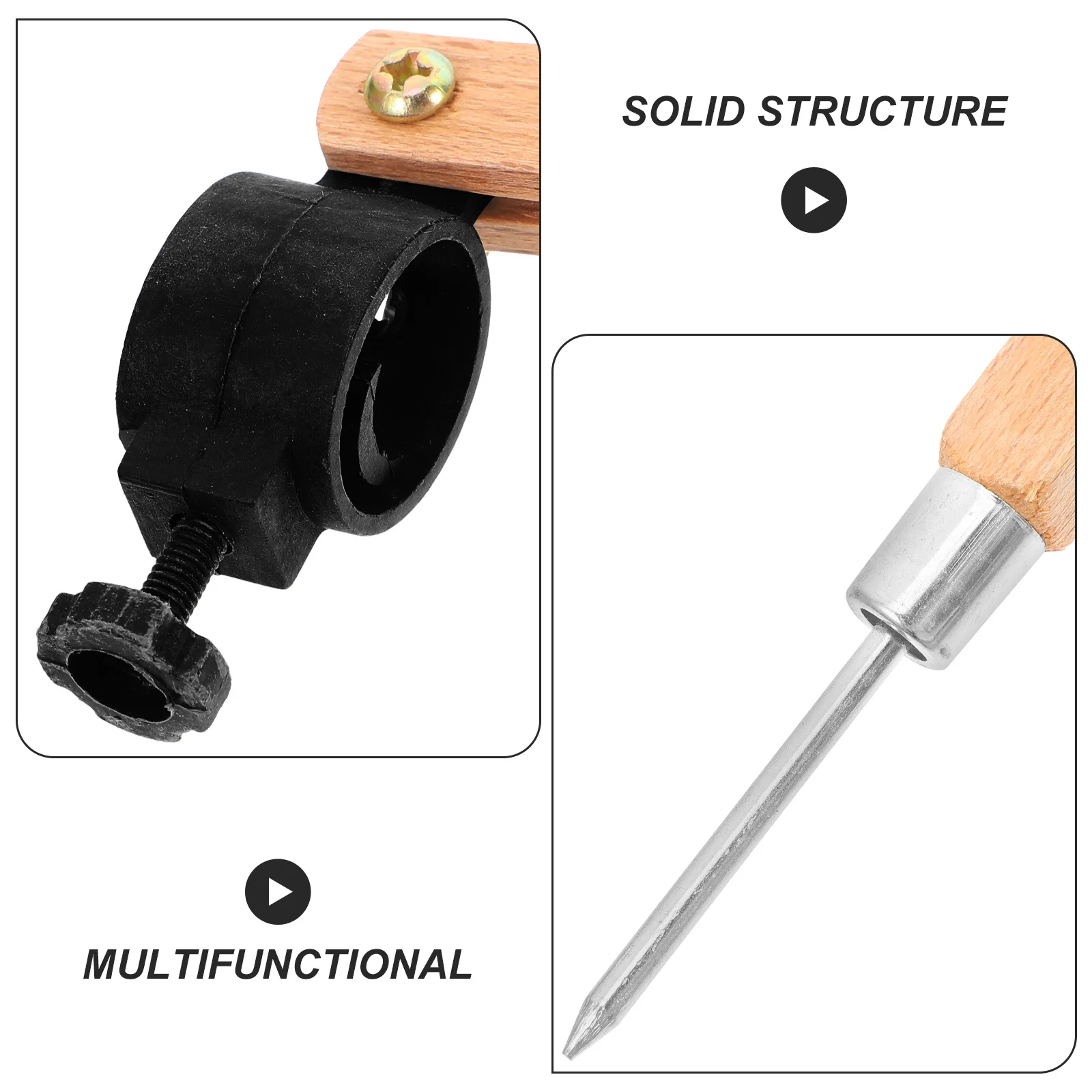 بوصلة رسم خشبية باللون البيج، حامل علامة الطباشير الدقيق، مشبك السبورة، أداة تعليم الرياضيات، استخدام الطلاب في الفصول الدراسية #2