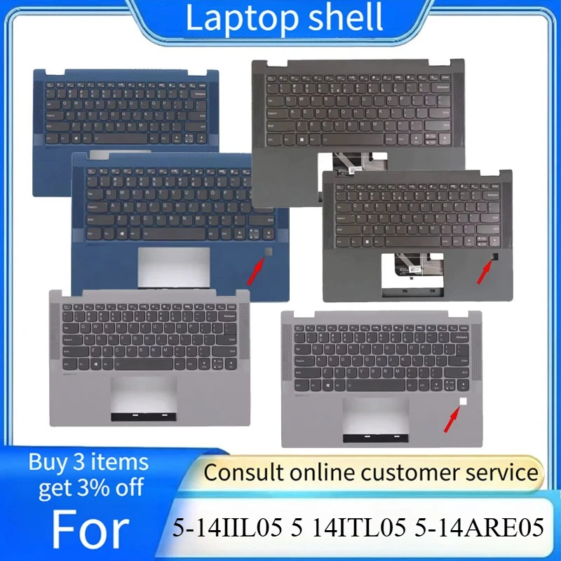 LCD Original New US Backlight Keyboard Laptop Palmrest Upper  For Lenovo Ideapad Flex 5-14IIL05 5 14ITL05 5-14ARE05