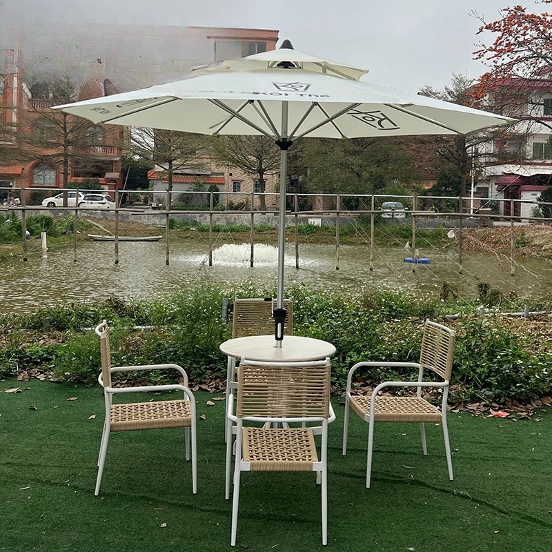 

Outdoor rattan Nordic courtyard garden outdoor table and chair combination