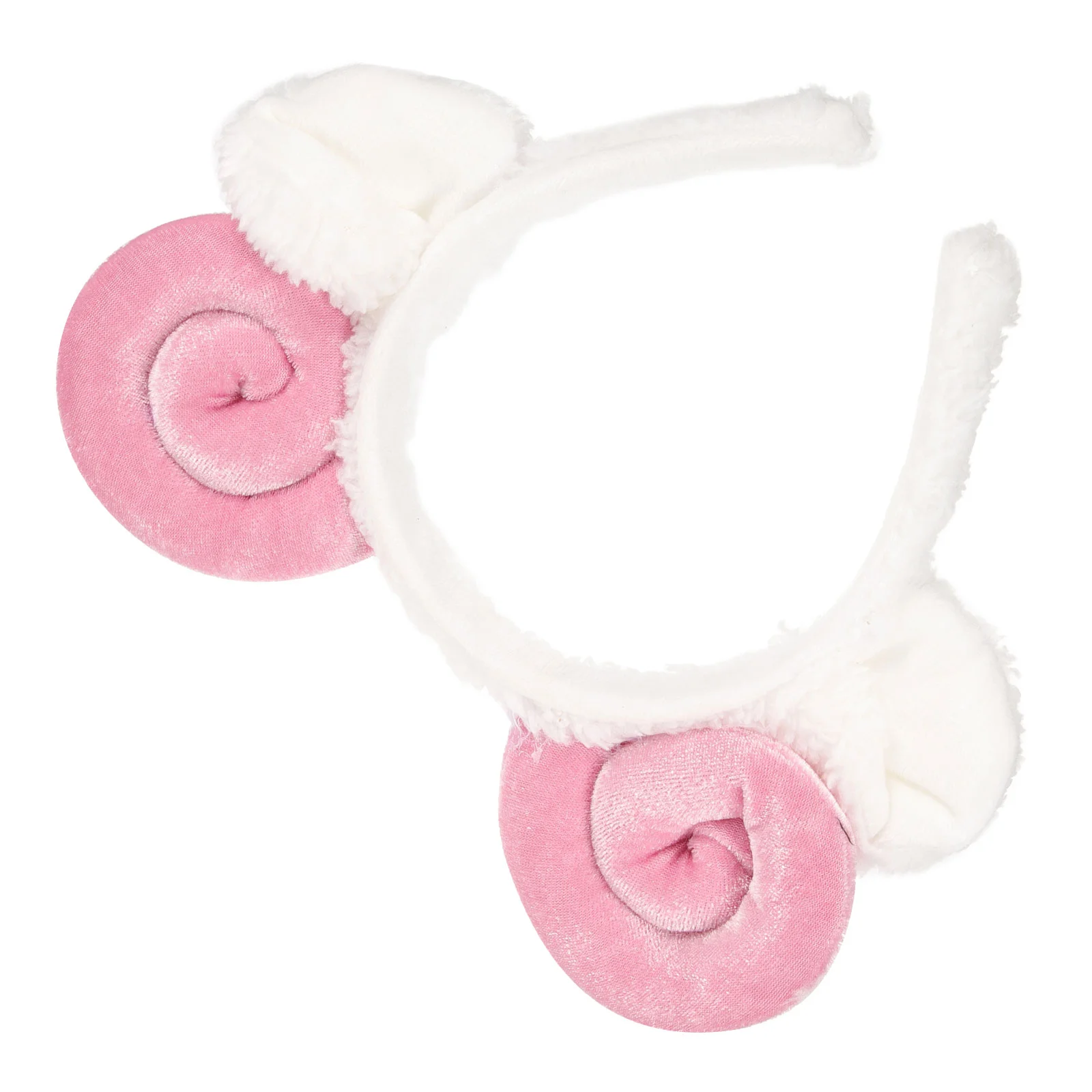 

Pink Horn Headband Sheep Ears Hair Hoop Adorable Headwear Ties Hairpin Headdress Woman Tutu Skirt for Women