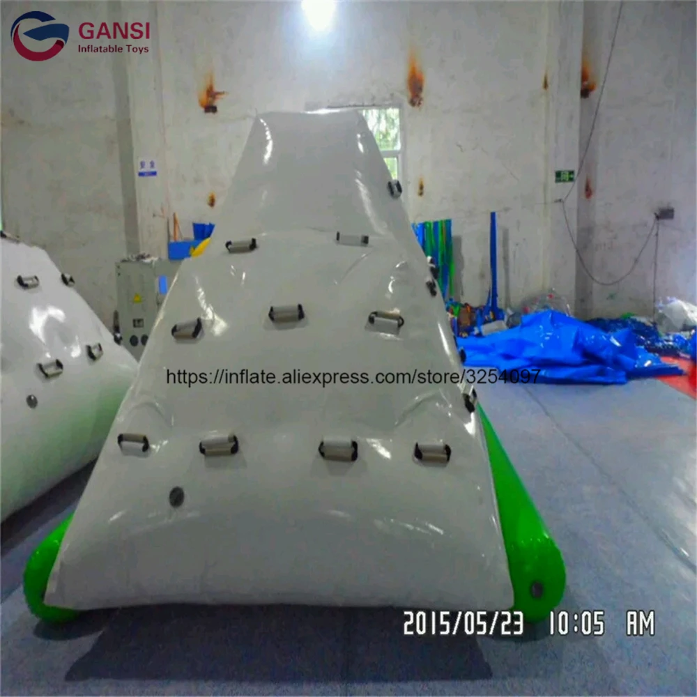 2018 Attractive Water Park Floating Inflatable Climbing Iceberg, Inflatable Ice Hill For Water Sport Games