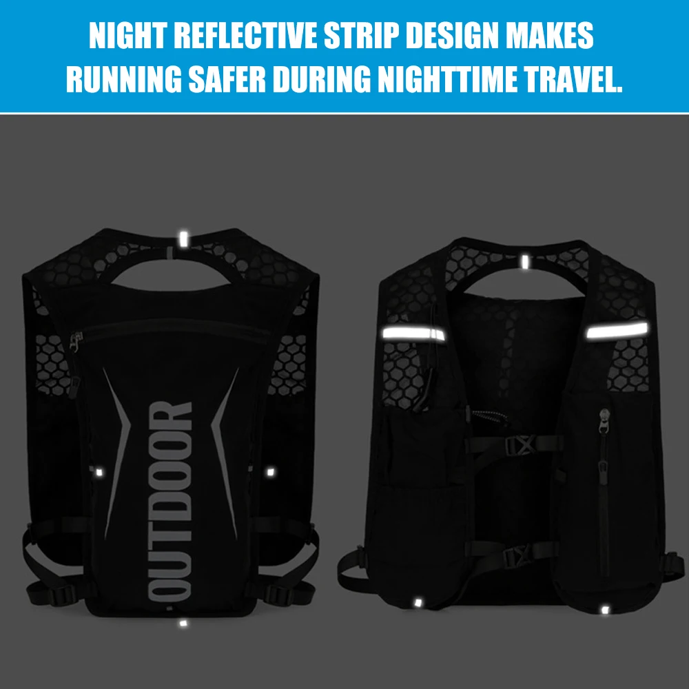 1PCS Running Hydration Vest Backpack,Lightweight Insulated Pack Bag Daypack for Hiking Trail Running Cycling for Women Men