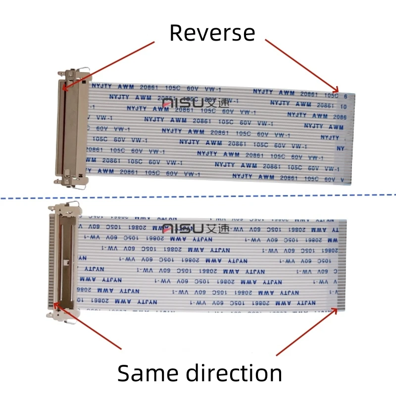 LVDS Computer Display Screen Cable 1.0MM Pitch 30PIN Forward and Reverse FIX LCD Screen Soft Cable 5/1025/30/50CM