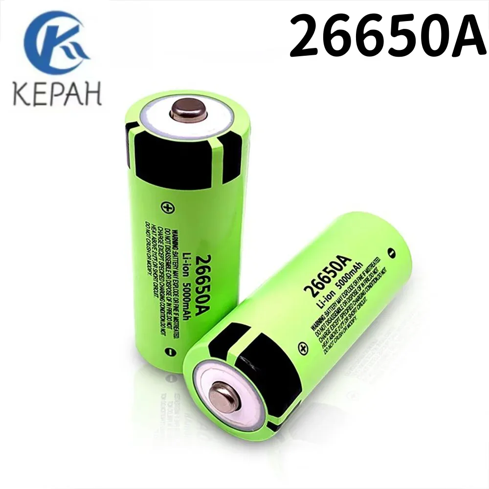 

Original 26650 3.7V 5000mAh 50A Power Lithium ion Rechargeable Battery 26650A Suitable for LED Flashlights