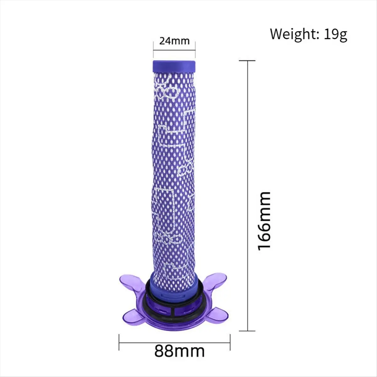 T26C For V8 FOCUS Mattress Vacuum Cleaner Pre-Filter Replacement Parts Accessories Brush