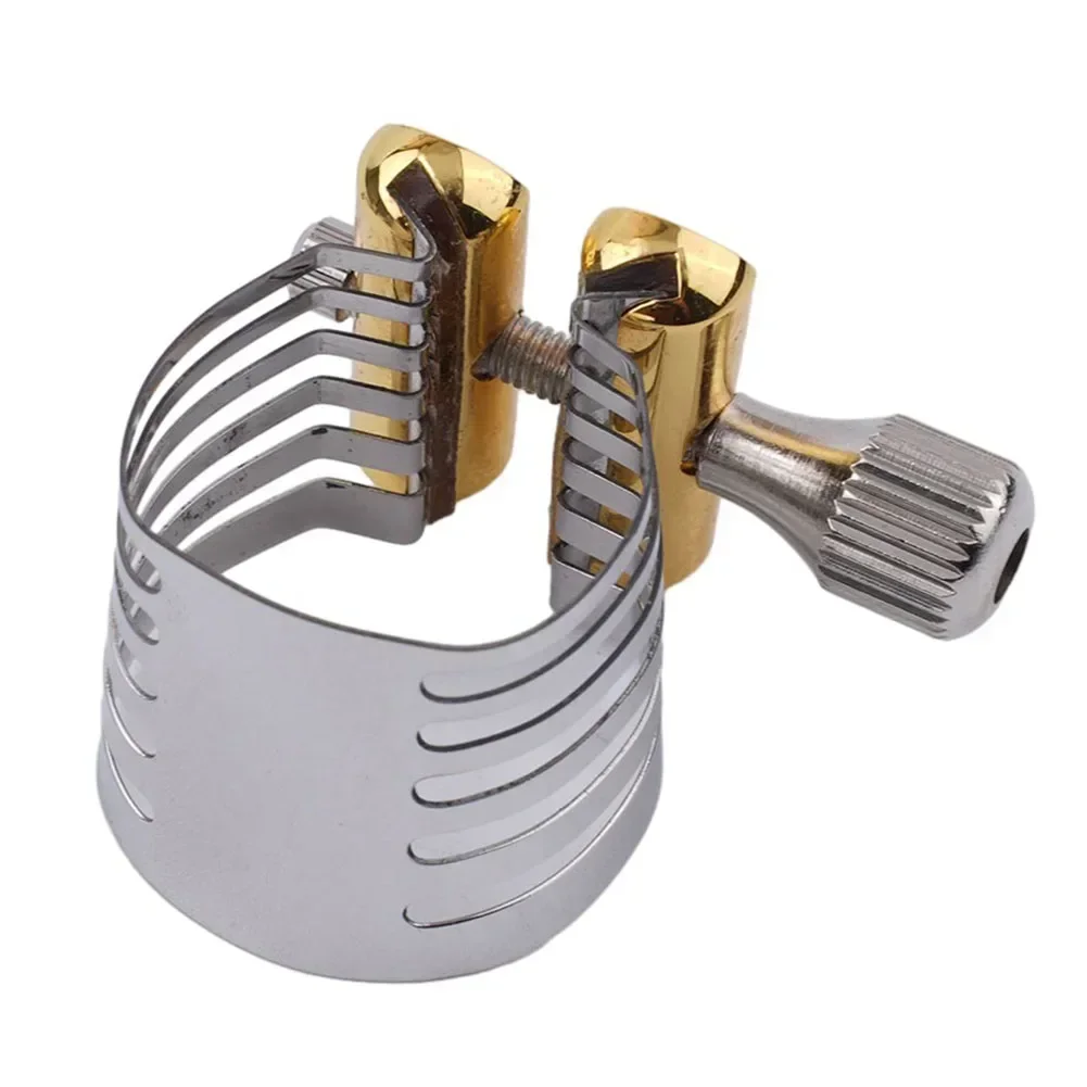 Saxophone Clip Sax Ligature Metal Parts Replacement Silver For Tenor Saxophone Mouthpiece Gold Easy To Install