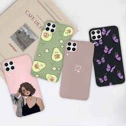 Case For Huawei P40 lite 4G Fashion Matte Cute Girl Flower Silicone Phone Cases For Hauwei P40 lite P40lite P 40 lite Funda Capa