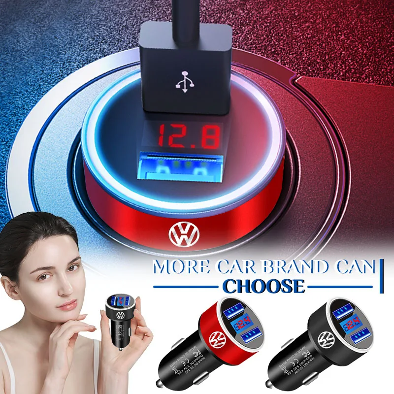

Car Charger USB Type-C Fast Charging Adapter for VW Tiguan Golf-4 5 6 7 MK6 B5 B6 B7 Jetta Lavida Tiguan Passat Wheel Center Cap