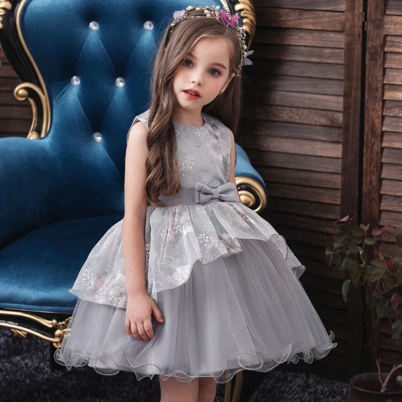 

Girl's One Year Old Dress Baby Lace Princess Dress Baby Full Moon Party Dress Bow Themed Dress Up