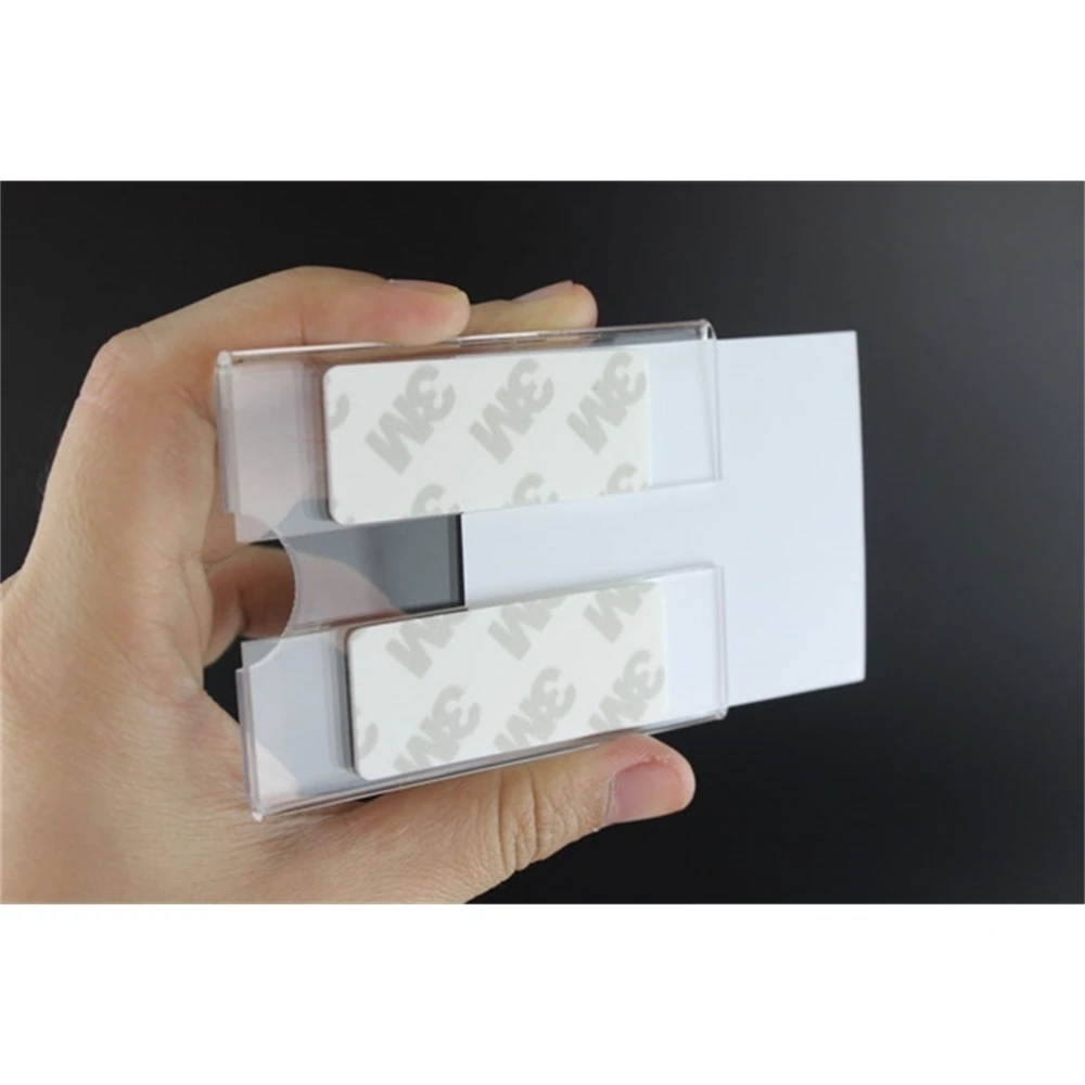 7.5*5.5cm 50pcs T2mm Adhesive Wall Shelf Sign Cover Frame Acrylic Lable Holder Price Tag Name Card Label Frame