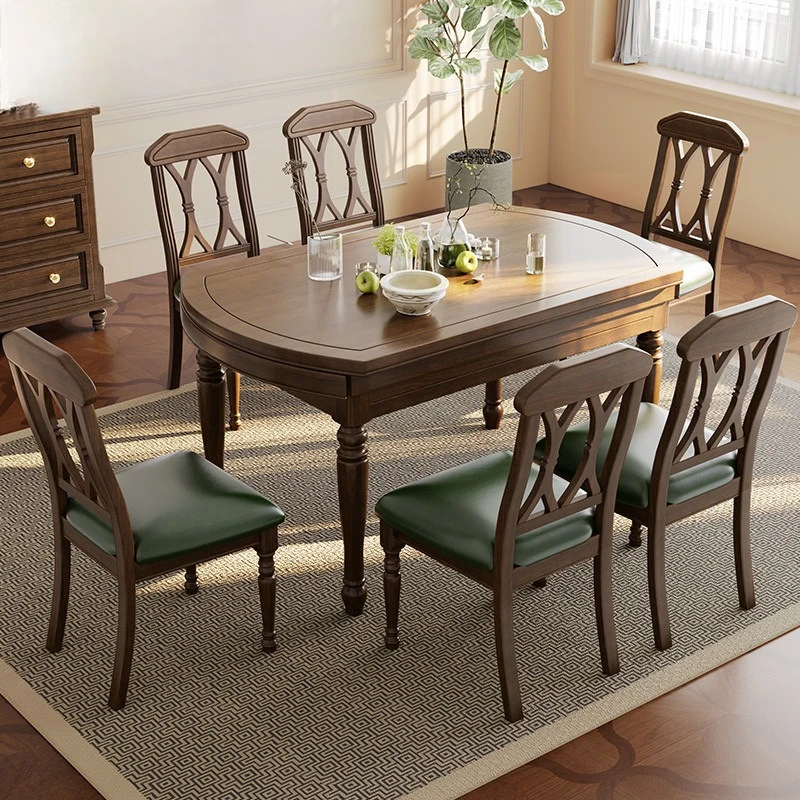 

Retro American dining table solid wood