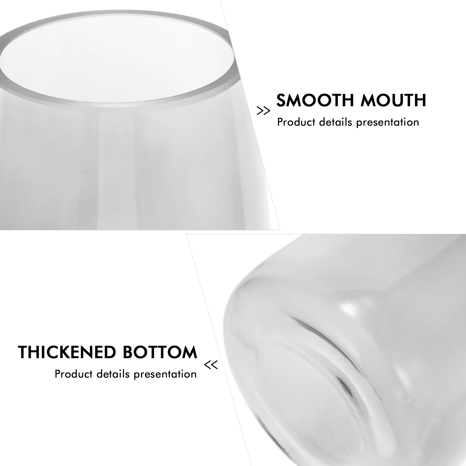 

Exquisite Glass Flower Vase Decorative Planter for Floral Arrangements Succulents Home Office Tabletop Glass Vase