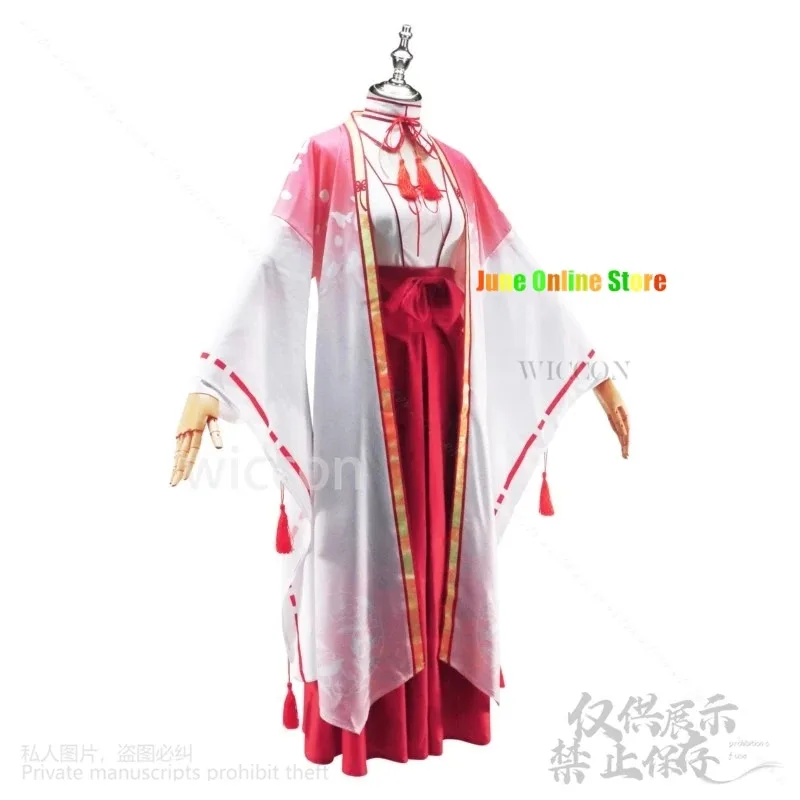 

asdh8@Tomotake Yoshino Galgame Anime Senren*Banka Cosplay Costume Japanese Kimono Dress Lencerias Lolita Wigs For Girls Cos Cust