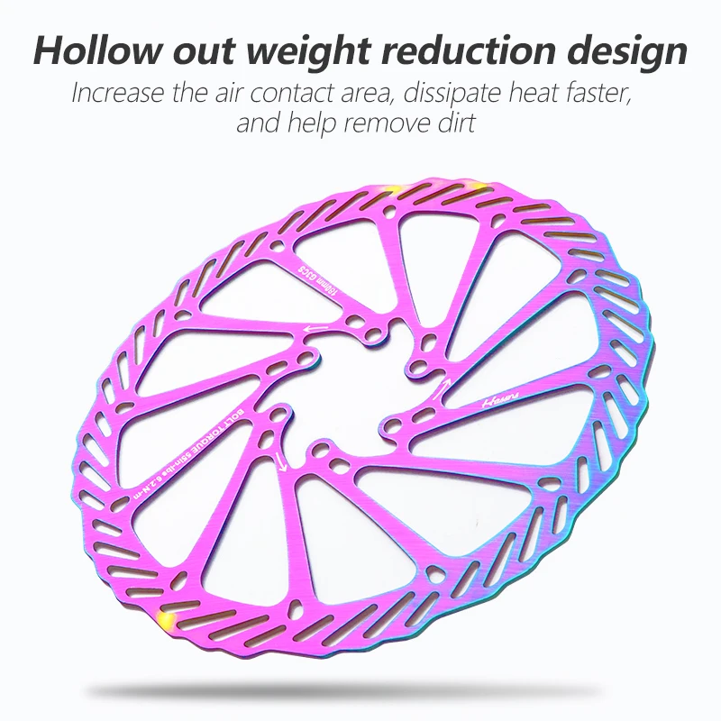 HASSNS HS1 G3 Mountain Bike Rotor Colorful Brake Disc Set 160/180/203mm Caliper Disc Rotor for Bicycle MTB Cycling Accessories