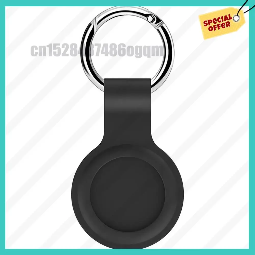 -ABJZ 4 قطع حامل حماية لحافظة Airtag متعددة الألوان من السيليكون للتصميم المكشوف للعلامات الهوائية