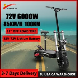 48V-72V Li-Battery Electric Scooter 1200W-6000W Dual Motor Scooter Electric 85KM/H Maximum Speed E Scoter Foldable for Adults