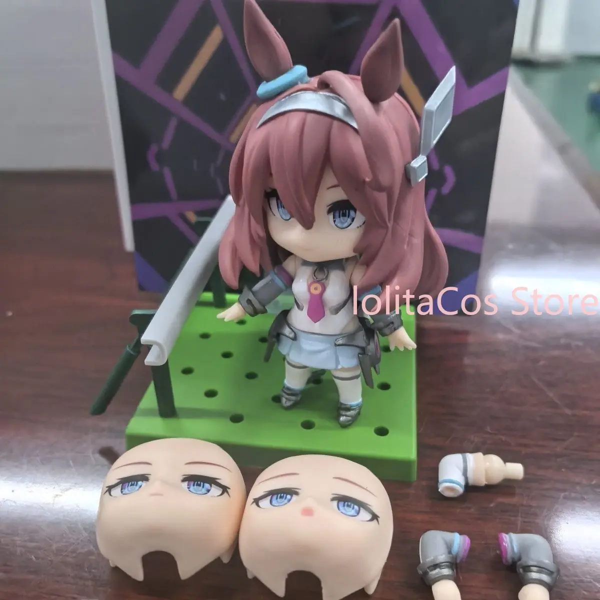 

Uma Musume Pretty Derby Mihono Bourbon Kawaii Movable Figurine Anime Desktop Ornament Decor Display Figure Birthday Gift Cosplay