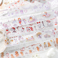 Journal GO 6x200cm Fairy Tale PET Tape Sticker DIY Scrapbooking Decor Album Collage Journalling Material Aesthetics Masking Tape