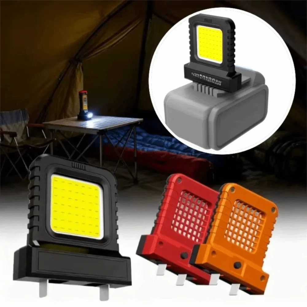 Long Lasting 21V Work Light Wide Beam Adjustable Interface Battery Powered Light Cordless Floodlight Emergency Light
