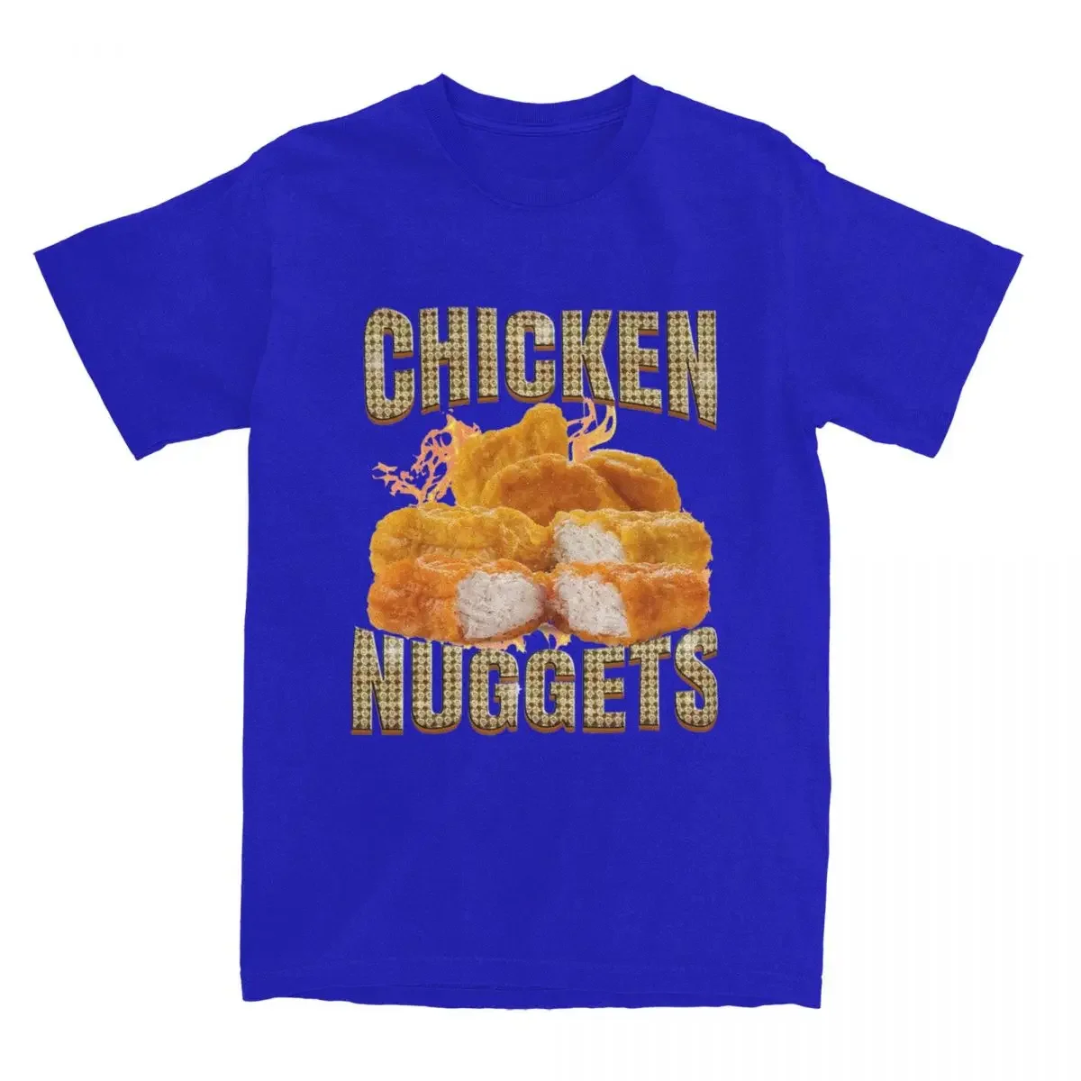 New Arrival fashion Humor Funny Chicken Nuggets Lovers T-Shirts 100% Cotton Humor Junk Food Tees Shirt Birthday Present Clothes