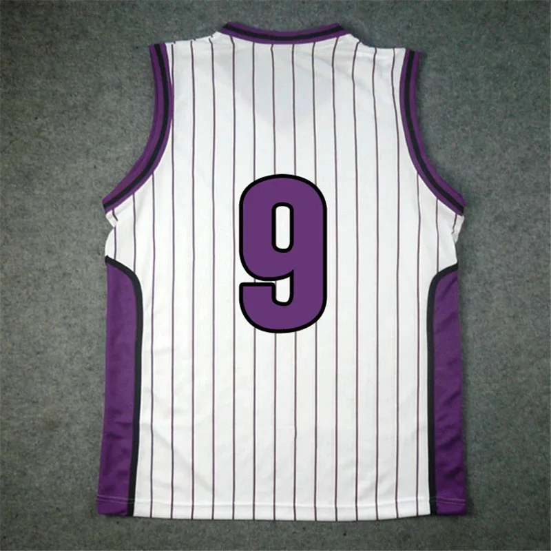 Anime Yosen Basket uniforme escolar Cosplay Murasakibara Atsushi Jersey 9 12 ropa deportiva hombres camiseta pantalones cortos conjunto de disfraz