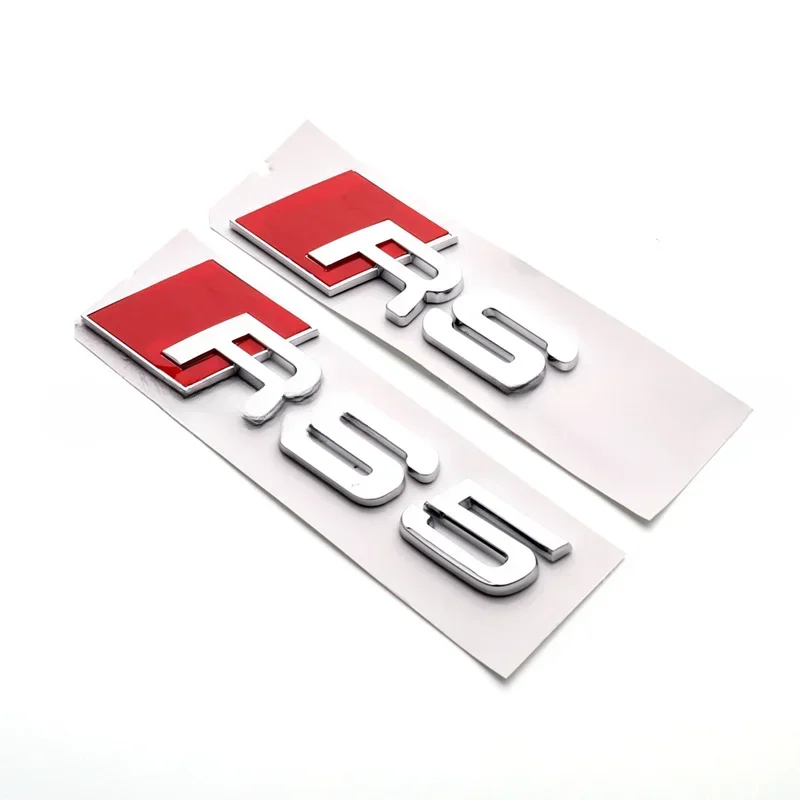 14.5x3.6 cm ABS Plastic Auto Achter Sticker voor Audi Sline RS3 RS4 RS5 RS6 RS7 RS8 Logo Body kofferbak Badge Gemodificeerde Embleem Accessoires