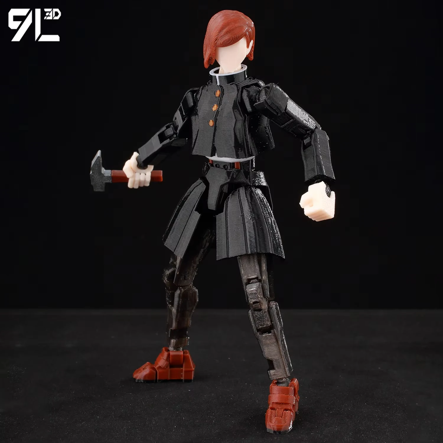 9L3D Printed Jujutsu Dummy13 Lucky13 T13 Titan13 Kaisen Nobara Kugisaki Resonance Cursed Technique Battle Action Figure Gift Toy