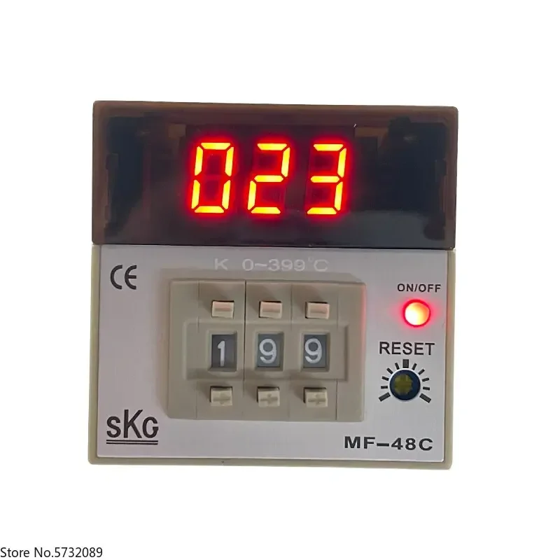 

Dial code digital display temperature controller MF-48C socket type temperature controller MF48C