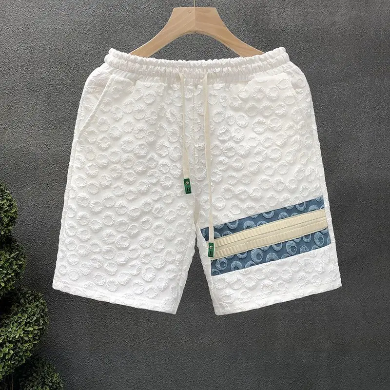Foam Craft Shorts Men Casual Outfit Spliced pants Summer New Men\'s Beach Trousers