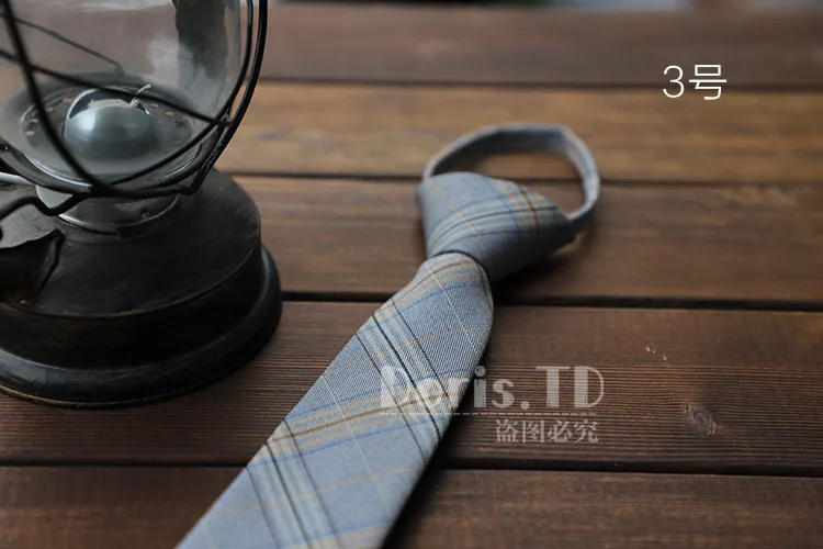 Neue Streifen Plaid Print 6CM Krawatte für Gentleman Hochzeit Party Krawatten Zubehör Elastische Neue Mode Männlichen Zipper Krawatte – Detail 5