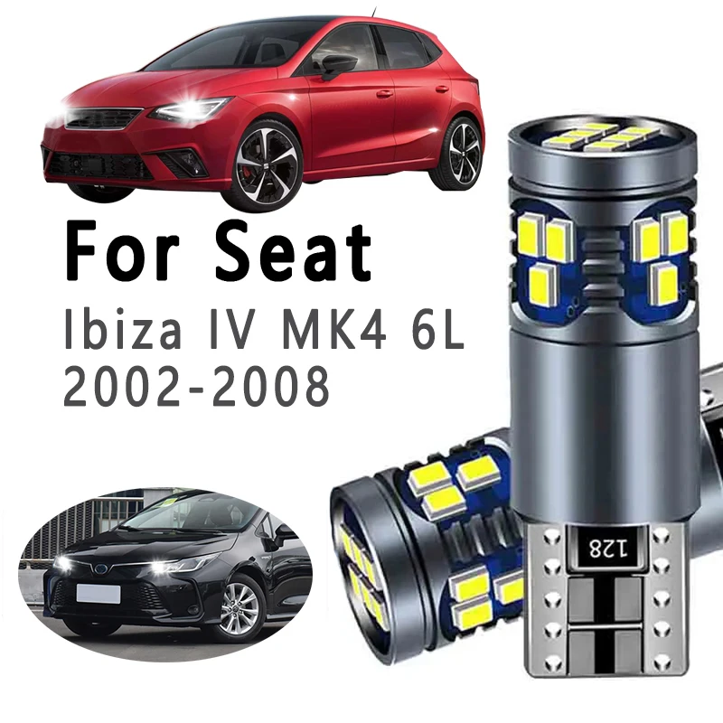 

2 шт., автомобильные лампы T10 для сидений Ibiza IV MK4 6L 2002 2003 2004 2005-2007 2008
