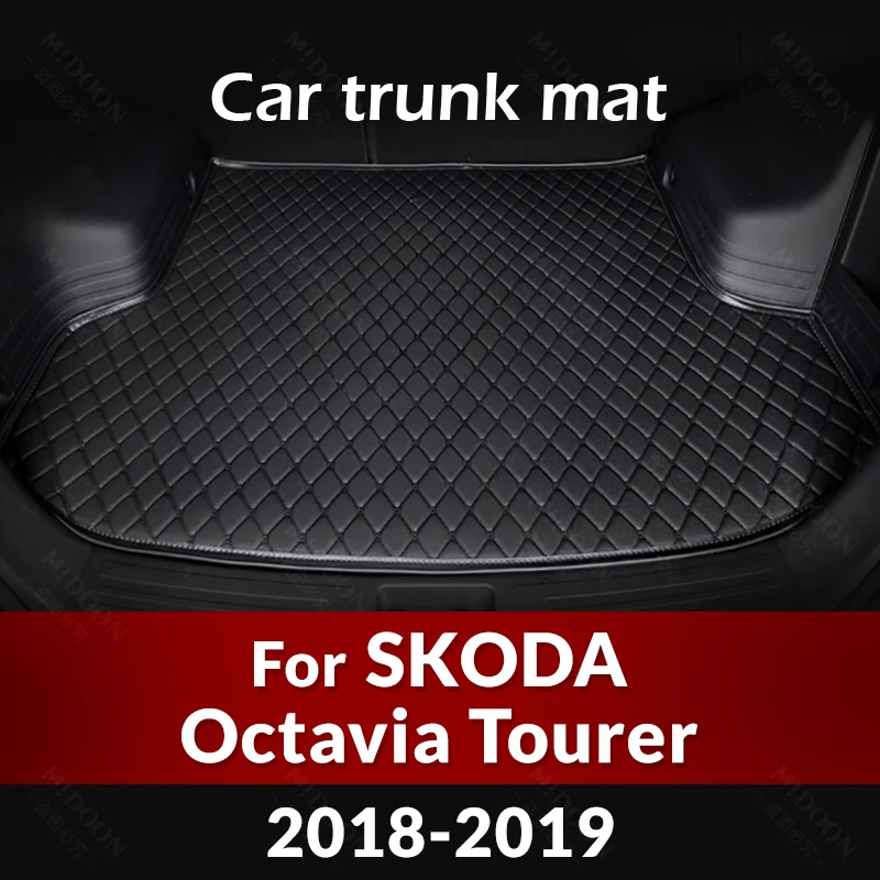 

Car Trunk Mat For SKODA Octavia Tourer 2018 2019 Custom Car Accessories Auto Interior Decoration