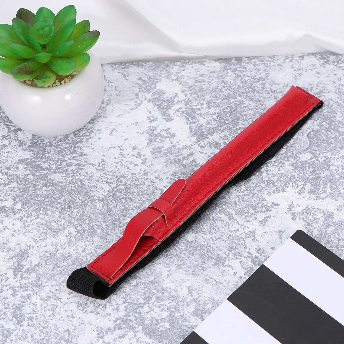 

Capacitive Stylus Pen Cover Light Brown Premium PU Protective Pencil Holder Elastic Belt Clip Travel Case for