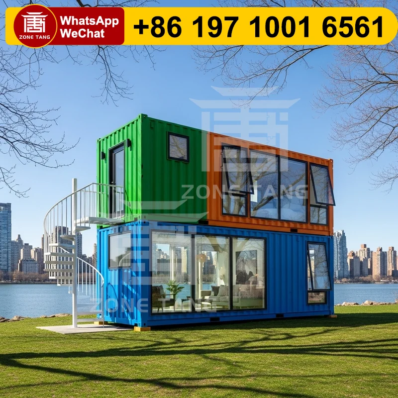 مصنعي المنازل المعيارية DIY منزل حزمة مسطحة منازل مدمجة مسبقًا منزل عازل للبيع منازل جاهزة مكتب متنقل خارج الشبكة