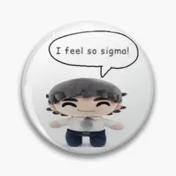 I Feel So Sigma Ross Federman  Soft Button Pin Decor Lapel Pin Lover Funny Women Badge Jewelry Metal Cartoon Hat Creative Collar