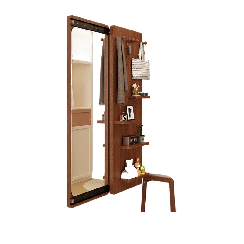Push-pull closing of the full-length mirror, hidden full-body mirror, occluded wall hanging for home use, entrance fitting