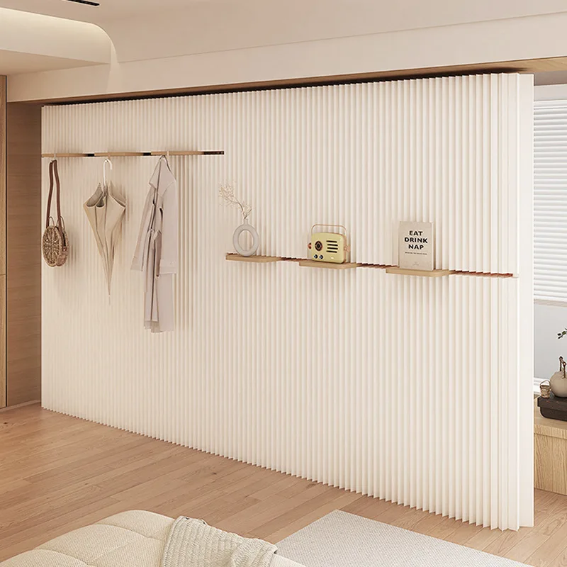 

Paper screen partition, living room entrance, bedroom clothing wall, office rest area, foldable storage to block the background