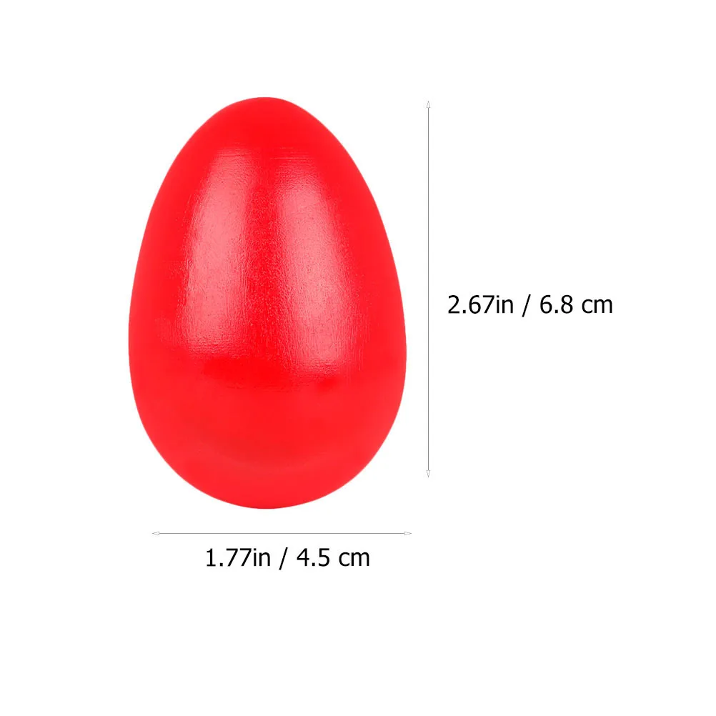 Shakers à œufs musicaux en bois, 4 pièces, sûrs et durables, amélioration des compétences cognitives, Instrument de Percussion coloré, frapper les œufs