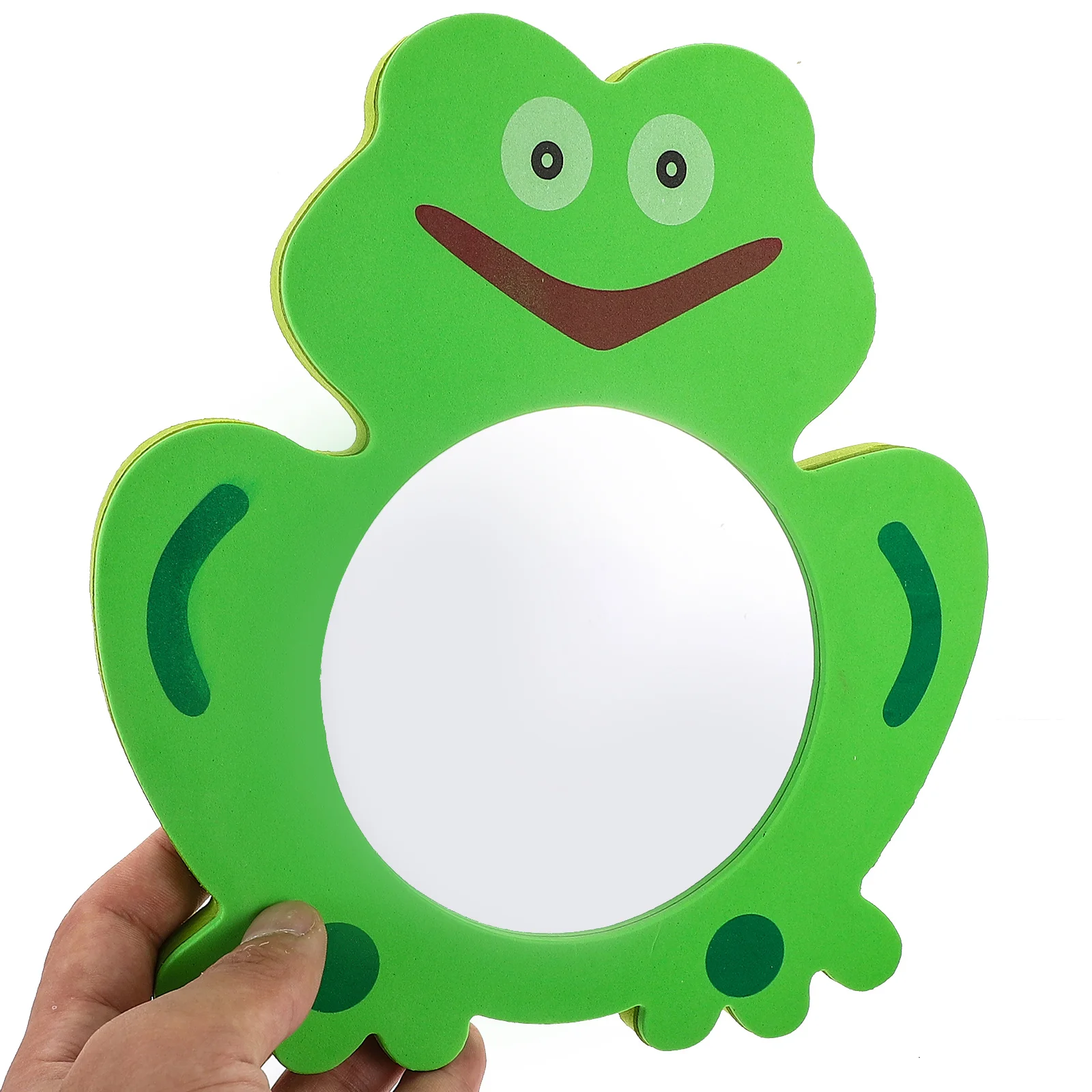 

1Pcs Kid Bath Mirror Eva Creative Green Safe Non-Toxic Educational Water Play for Kids Kid Bath Toy Cartoon Mirror Toy