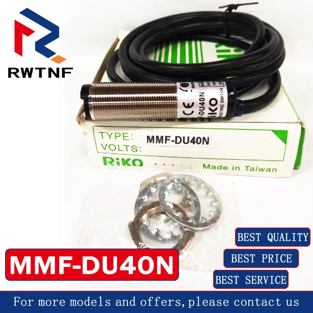 Brand New Genuine MMF-DU40N RIKO Metal case round photoelectric switch sensor