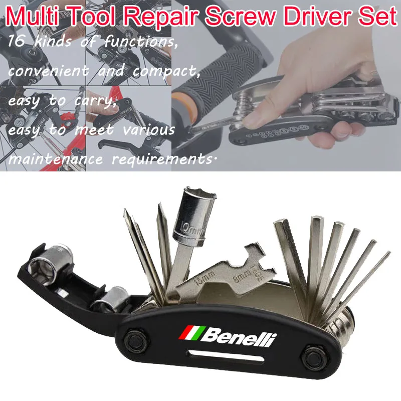 

Для Benelli TRK 502 552 702 Leoncino 150 500 800 TNT 135 600i 899, аксессуары, многофункциональный инструмент, портативный набор отверток для ремонта