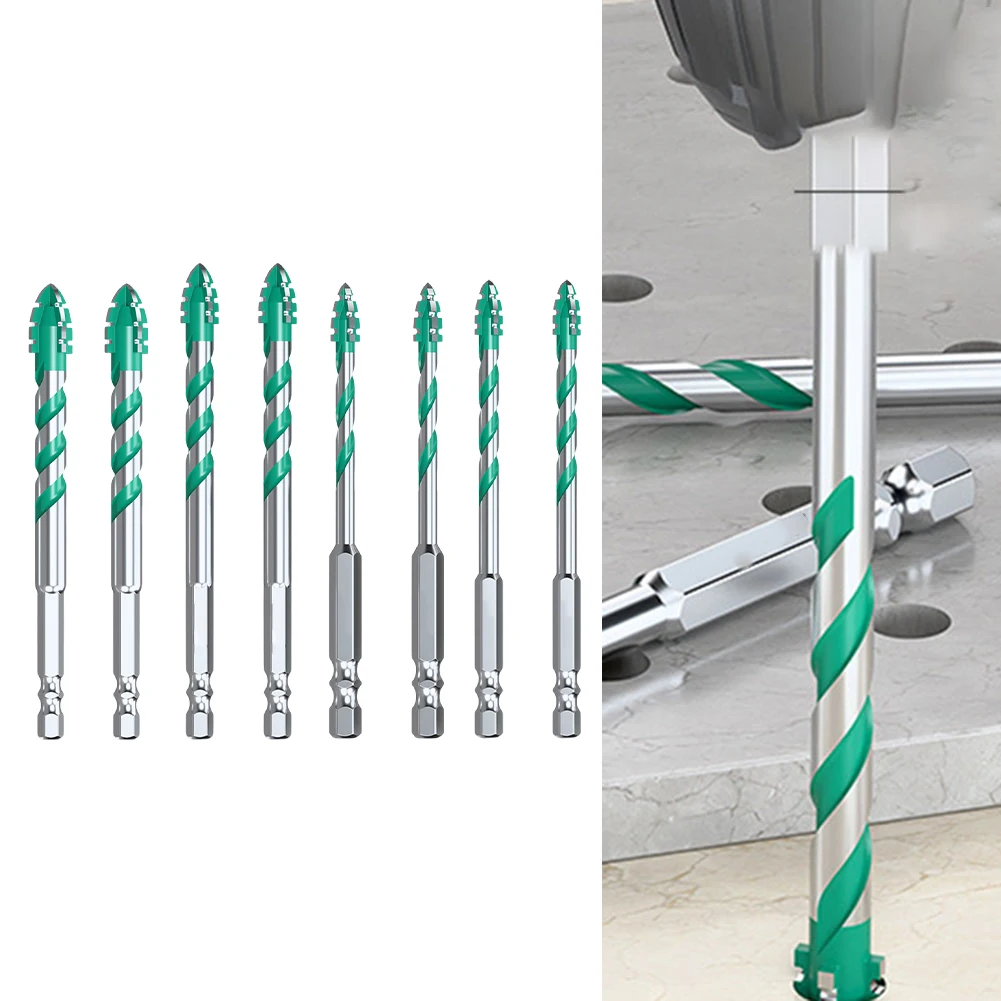 

2PC Drill Bits For Glass Wood Metal Tiles Four-edge Serrated Eccentric Drill Bit Four-edged Serrated Eccentric Drill Bits