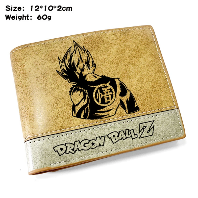 Anime Dragon Ball Wallet Son Goku Kakarotto Purse Pirate Logo Bounty Pattern PU Cartoon Anime Wallet Card Holder Purse Gift