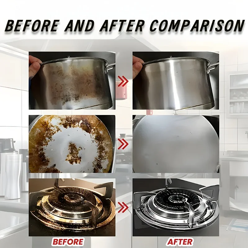 شمع تلميع معدني متعدد الوظائف - تجديد مطلي بالكروم للسيارات والدراجات النارية، أدوات المطبخ المصنوعة من الفولاذ المقاوم للصدأ