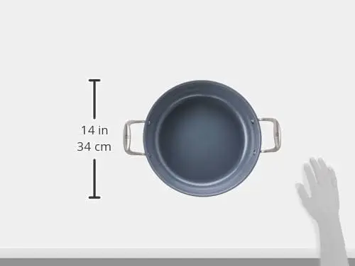 Spirit 3-ply 4-qt Ceramic Nonstick Braiser, Stainless Steel