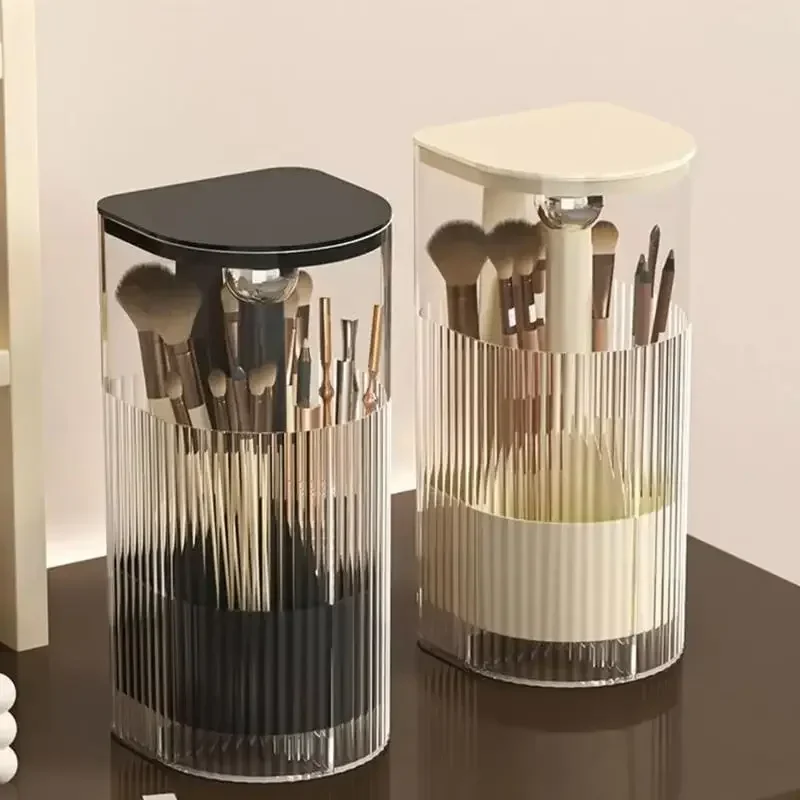 Automatischer Make-up-Pinselhalter mit Staubdichtem Deckel, Kosmetik-Aufbewahrungsbox, Schreibtisch-Organizer für Pinsel und Lippenstifte – Detail 6
