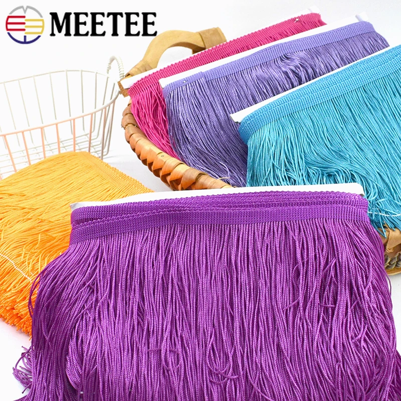 

5/10Y 30cm Long Fringe Tassels Latin Dress Decorative Trimmings Curtain Sofa Cover Lace Trim Tassel Fringes Sewing Accessories