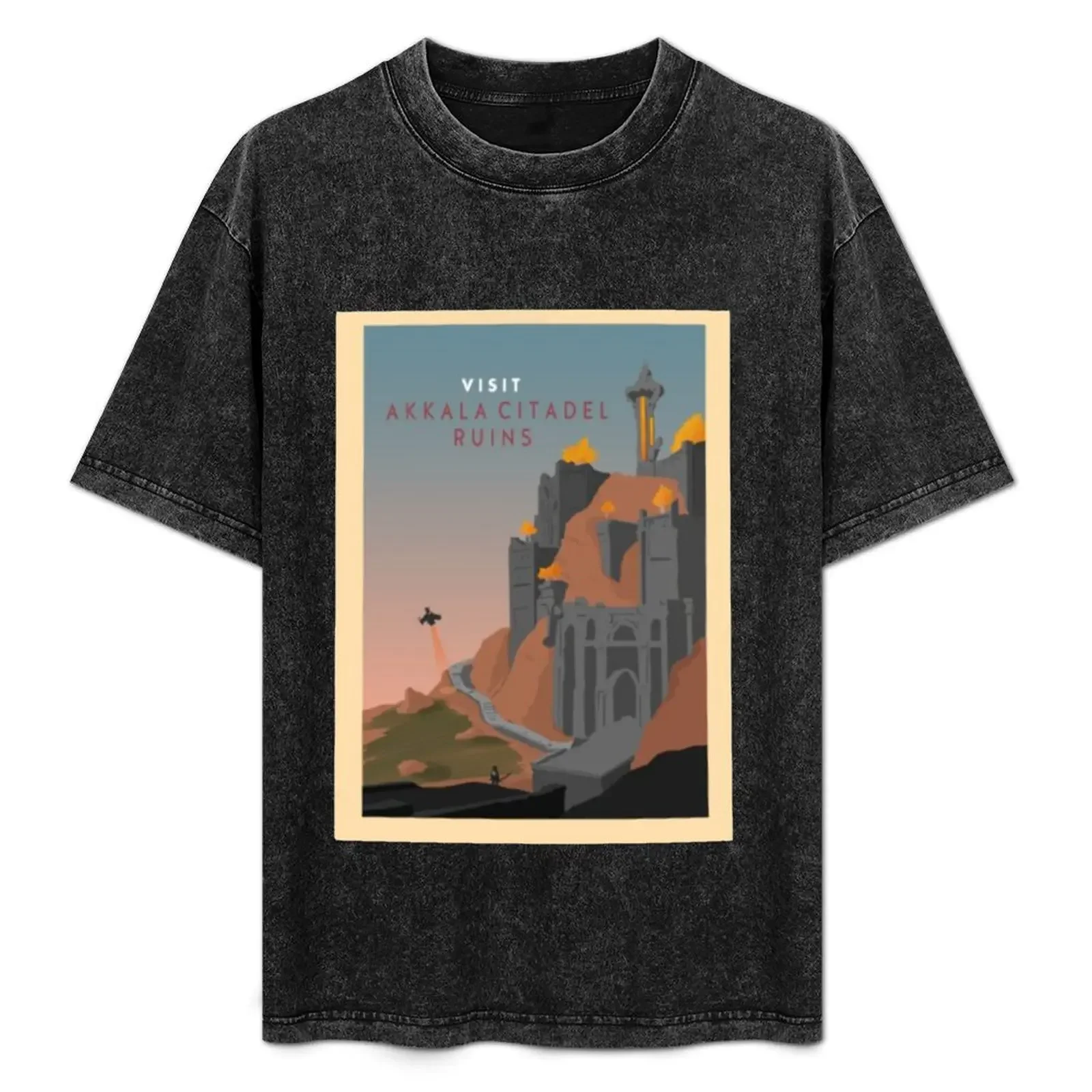 

Visit Akkala Citadel Ruins - Minimalist Travel Style T-Shirt summer top rapper graphic tees t shirts for men cotton